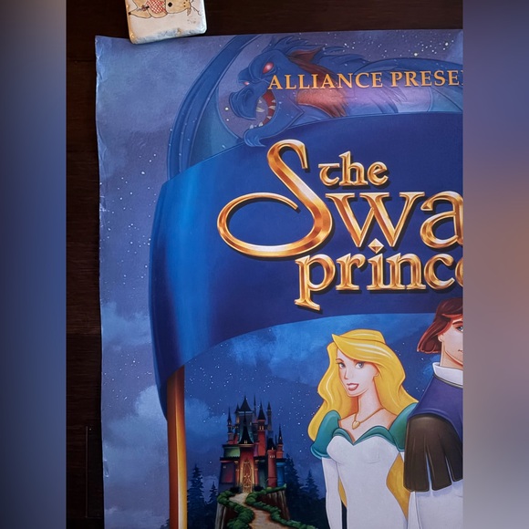 Original 1995 The Swan Princess Animated Film Theatrical Movie Poster 38.5 x 27 - Picture 2 of 5